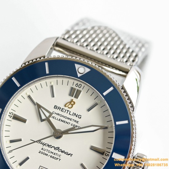 Breitling - Superocean Heritage II 42mm Blue SS/SS Wht GF V2 A2824