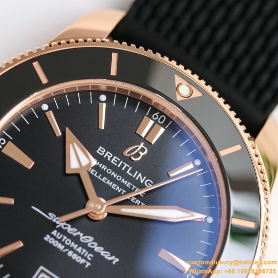 Breitling - Superocean Heritage II 42mm RG/SS/RU Blk GF V2 A2824