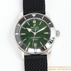Breitling - Superocean Heritage II 42mm Blk SS/RU Green Dial GF V2 A2824