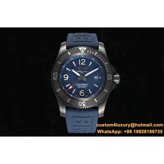 Breitling - Superocean 44mm DLC/RU Blue TF Asia 2824
