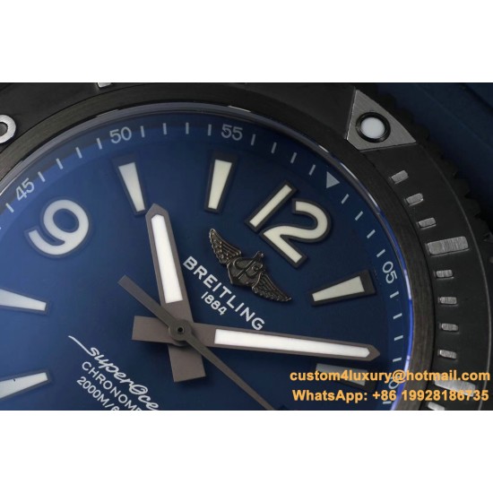 Breitling - Superocean 44mm DLC/RU Blue TF Asia 2824