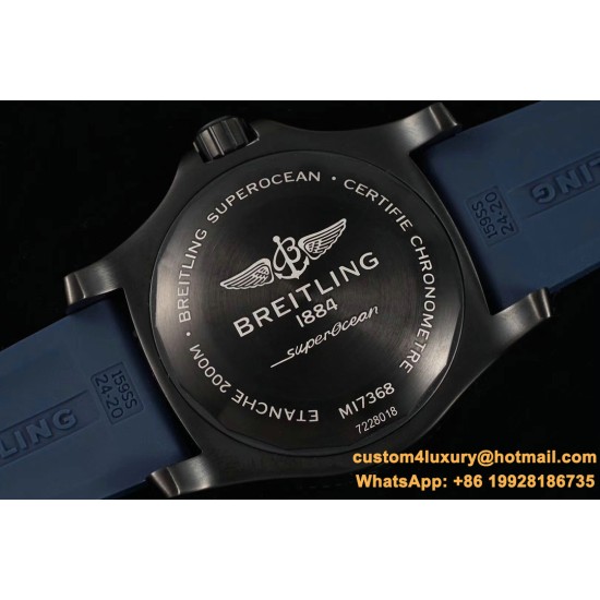 Breitling - Superocean 44mm DLC/RU Blue TF Asia 2824
