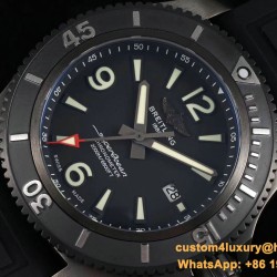 Breitling - Superocean 44mm DLC/RU Black TF Asia 2824