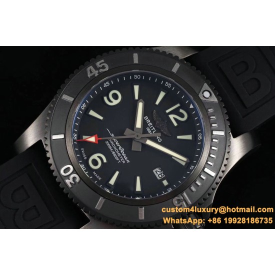 Breitling - Superocean 44mm DLC/RU Black TF Asia 2824