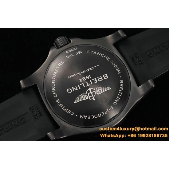Breitling - Superocean 44mm DLC/RU Black TF Asia 2824