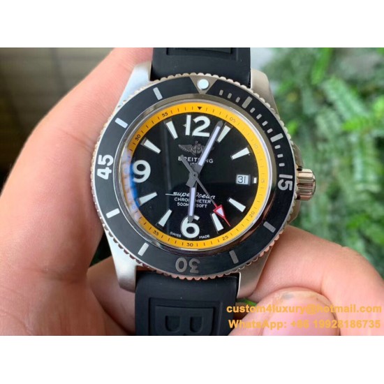 Breitling - Superocean 44mm SS/RU Yellow/Black Dial TF Asia 2824