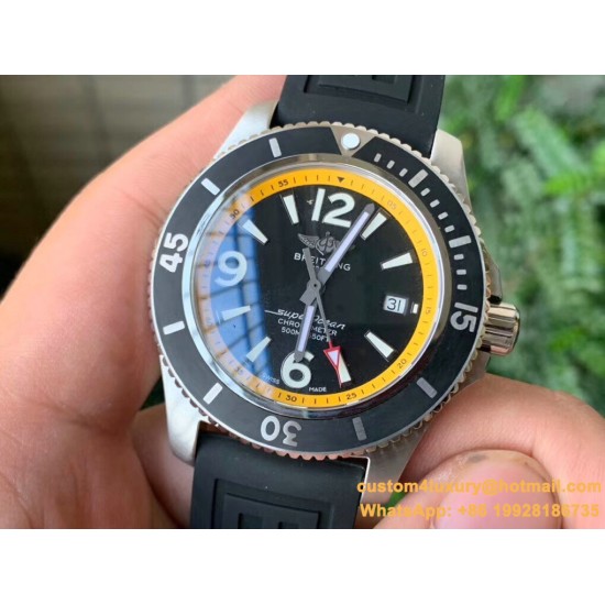Breitling - Superocean 44mm SS/RU Yellow/Black Dial TF Asia 2824