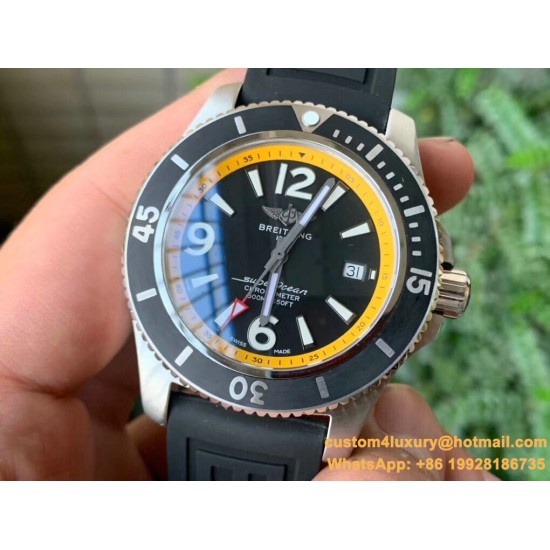 Breitling - Superocean 44mm SS/RU Yellow/Black Dial TF Asia 2824