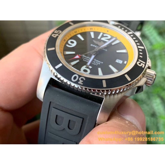 Breitling - Superocean 44mm SS/RU Yellow/Black Dial TF Asia 2824