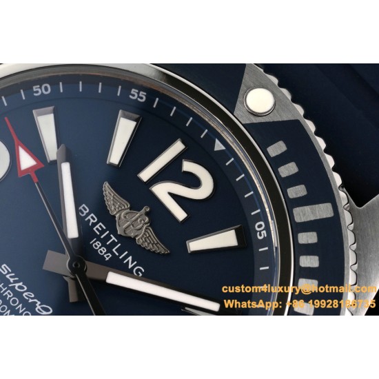 Breitling - Superocean 44mm SS/RU Blue TF Asia 2824