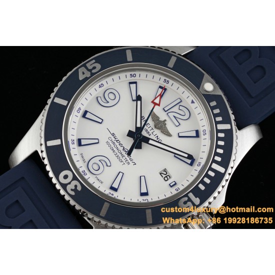 Breitling - Superocean 44mm SS/RU White TF Asia 2824