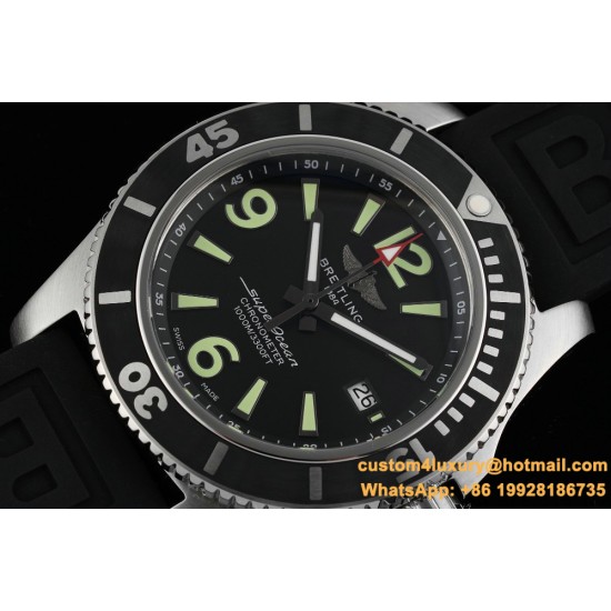 Breitling - Superocean 44mm SS/RU Black TF Asia 2824