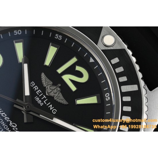 Breitling - Superocean 44mm SS/RU Black TF Asia 2824
