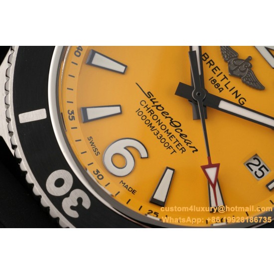 Breitling - Superocean 44mm SS/RU Yellow TF Asia 2824