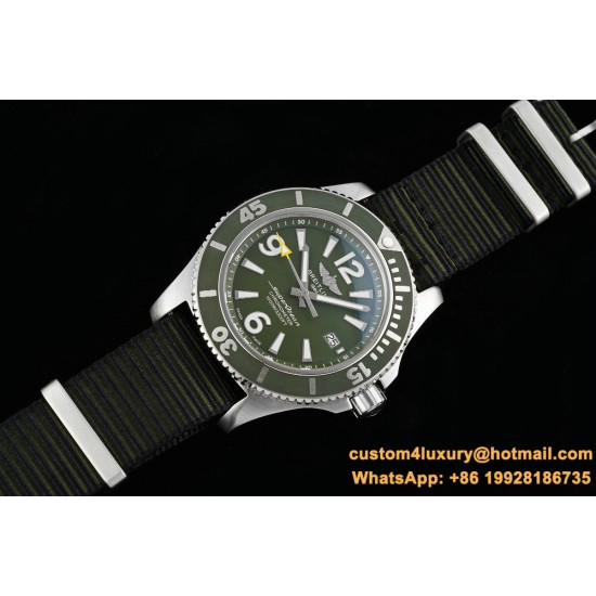 Breitling - Superocean 44mm SS/NY Green TF Asia 2824