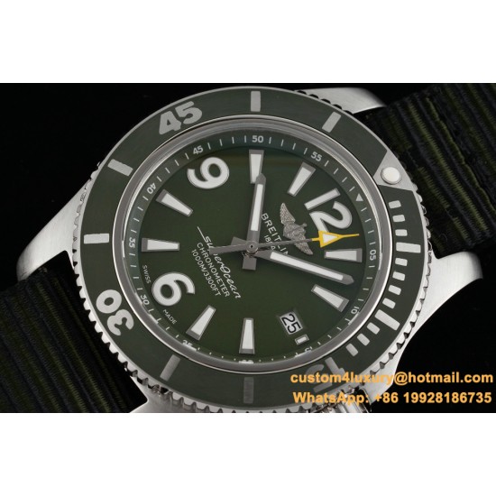 Breitling - Superocean 44mm SS/NY Green TF Asia 2824