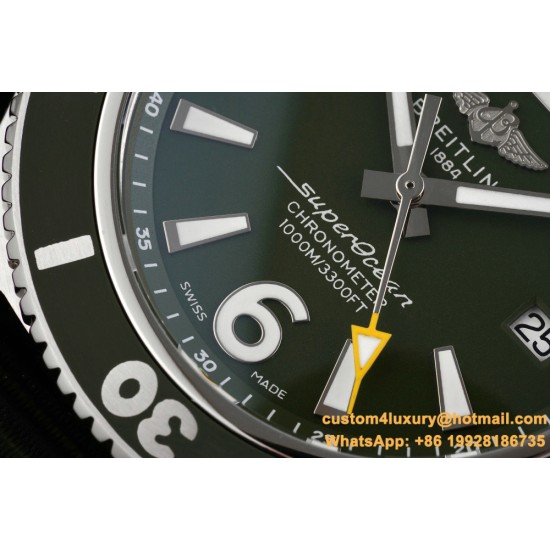 Breitling - Superocean 44mm SS/NY Green TF Asia 2824