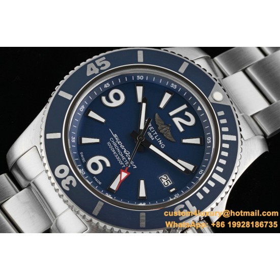 Breitling - Superocean 44mm SS/SS Blue TF Asia 2824