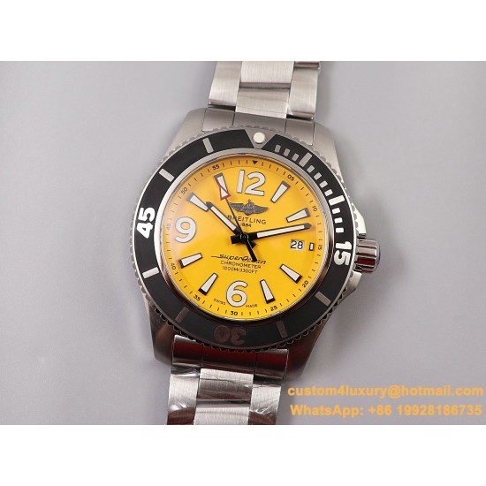 Breitling - Superocean 44mm SS/SS Yellow TF Asia 2824