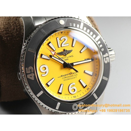 Breitling - Superocean 44mm SS/SS Yellow TF Asia 2824