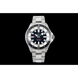 Superocean 44mm Black Bezel SS/SS Black Dial TF A2824