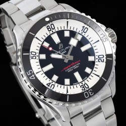 Superocean 44mm Black Bezel SS/SS Black Dial TF A2824