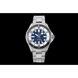 Superocean 44mm Black Bezel SS/SS Blue Dial TF A2824