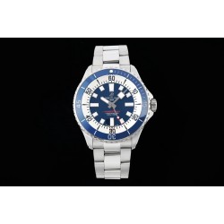 Superocean 44mm Blue Bezel SS/SS Blue Dial TF A2824