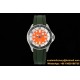 Superocean 42mm Black Bezel SS/RU orange Dial TF A2824