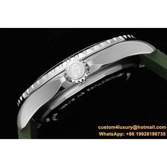 Superocean 42mm Black Bezel SS/RU orange Dial TF A2824