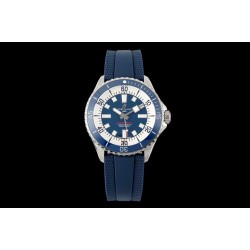 Superocean 42mm Blue Bezel SS/RU Blue Dial TF A2824