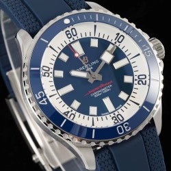 Superocean 42mm Blue Bezel SS/RU Blue Dial TF A2824