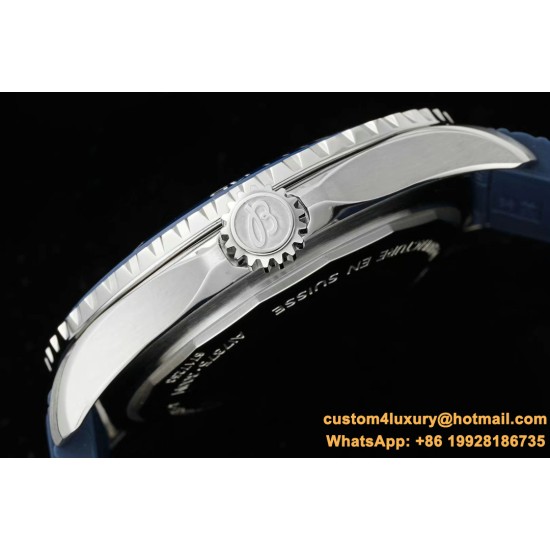 Superocean 42mm Black Bezel SS/RU Blue Dial TF A2824