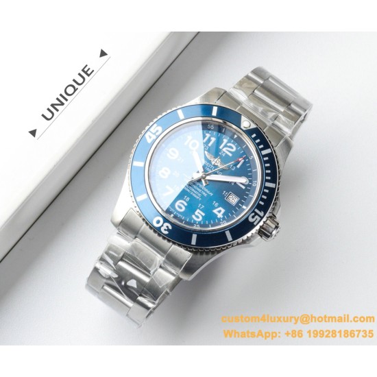Breitling - Superocean 44mm SS/SS Blue/Num TF Asia 2824