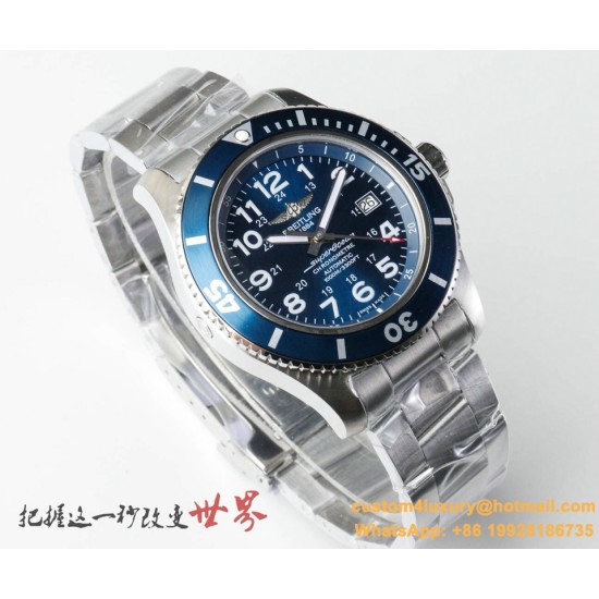 Breitling - Superocean 44mm SS/SS Blue/Num TF Asia 2824