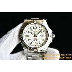 Breitling - Colt 44mm Chronograph Automatic SS/SS White/Stk GF A7750