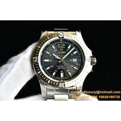 Breitling - Colt 44mm Chronograph Automatic SS/SS Black/Stk GF A7750