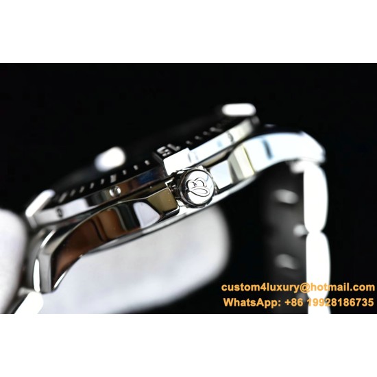 Breitling - Colt 44mm Chronograph Automatic SS/SS Black/Stk GF A7750