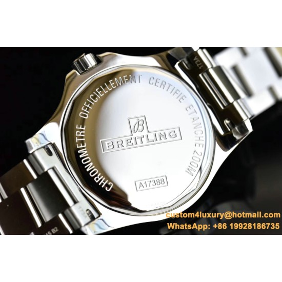 Breitling - Colt 44mm Chronograph Automatic SS/SS Black/Stk GF A7750