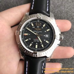 Breitling - Colt 44mm Chronograph Automatic SS/LE Black/Stk GF A7750