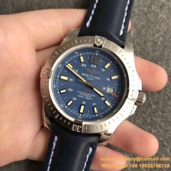 Breitling - Colt 44mm Chronograph Automatic SS/SS Blue/Stk GF A7750