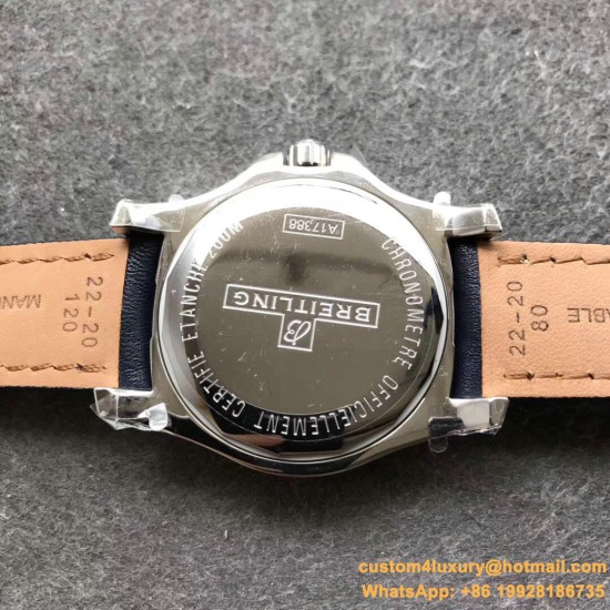 Breitling - Colt 44mm Chronograph Automatic SS/SS Blue/Stk GF A7750
