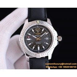 Breitling - Colt 41mm Chronograph Automatic SS/LE Black/Stk TRF A7750