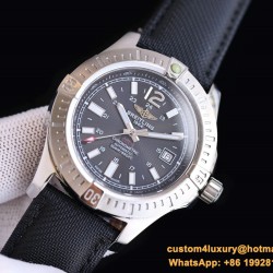 Breitling - Colt 41mm Chronograph Automatic SS/LE Black/Stk TRF A7750