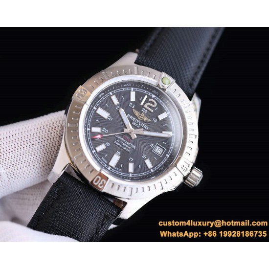 Breitling - Colt 41mm Chronograph Automatic SS/LE Black/Stk TRF A7750