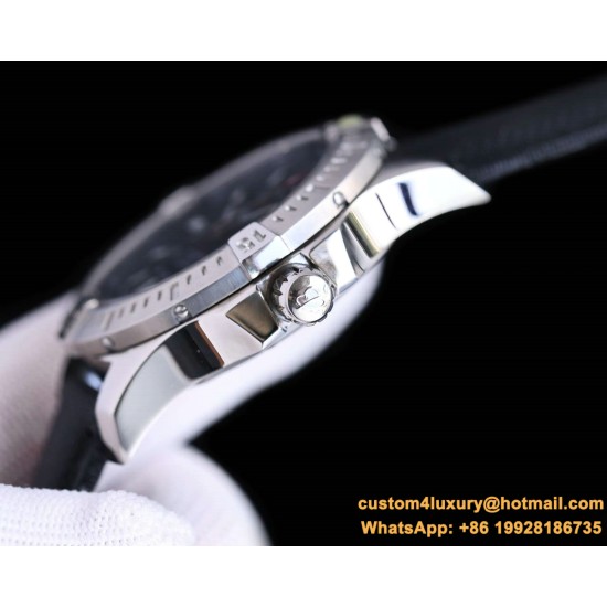 Breitling - Colt 41mm Chronograph Automatic SS/LE Black/Stk TRF A7750