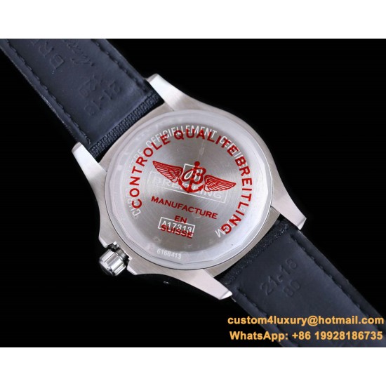 Breitling - Colt 41mm Chronograph Automatic SS/LE Black/Stk TRF A7750