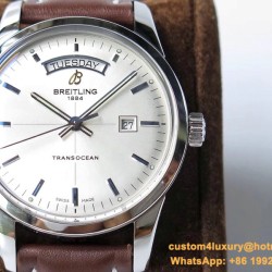 Breitling - Transocean Day Date SS/LE White V7F Asia 2824