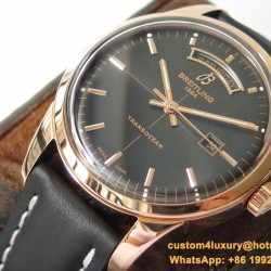 Breitling - Transocean Day Date RG/LE Black V7F Asia 2824