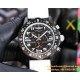 Professional Chronograph PVD Black Dial On White Strap Swiss Quartz